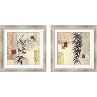 Framed 'Textured Bamboo 2 Piece Framed Art Print Set' border=
