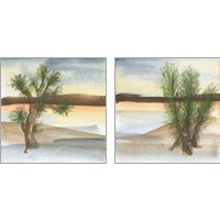 Framed Desert Floral 2 Piece Art Print Set