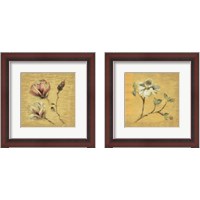 Framed Flower on Gold 2 Piece Framed Art Print Set