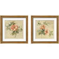 Framed 'Provence Rose 2 Piece Framed Art Print Set' border=