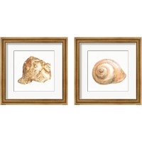 Framed 'Golden Treasures on White 2 Piece Framed Art Print Set' border=