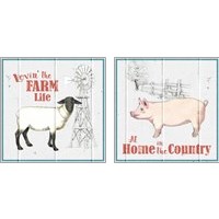 Framed 'Farm to Table 2 Piece Art Print Set' border=