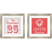 Framed 'Christmas 2 Piece Framed Art Print Set' border=