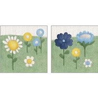 Framed 'Americana Garden 2 Piece Art Print Set' border=