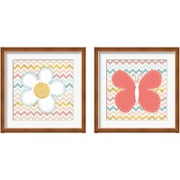 Framed 'Baby Quilt Gold 2 Piece Framed Art Print Set' border=