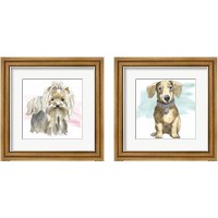 Framed Glamour Pups 2 Piece Framed Art Print Set