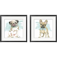 Framed 'Glamour Pups 2 Piece Framed Art Print Set' border=