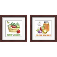 Framed 'Fresh From The Garden 2 Piece Framed Art Print Set' border=