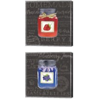 Framed 'Canning Kitchen Black 2 Piece Canvas Print Set' border=