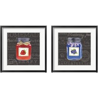 Framed 'Canning Kitchen Black 2 Piece Framed Art Print Set' border=