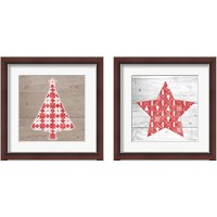 Framed 'Nordic Holiday 2 Piece Framed Art Print Set' border=
