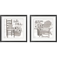 Framed Fall Cabin 2 Piece Framed Art Print Set