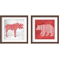 Framed 'Nordic Holiday 2 Piece Framed Art Print Set' border=