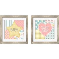 Framed 'Baby Quilt 2 Piece Framed Art Print Set' border=