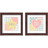 Framed 'Baby Quilt 2 Piece Framed Art Print Set' border=