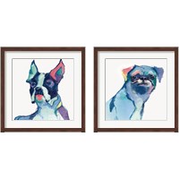 Framed Dog Watercolor 2 Piece Framed Art Print Set