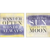 Framed Live in Yellow 2 Piece Art Print Set