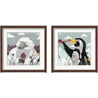 Framed 'Arctic Animals 2 Piece Framed Art Print Set' border=