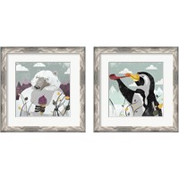 Framed 'Arctic Animals 2 Piece Framed Art Print Set' border=