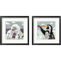 Framed 'Arctic Animals 2 Piece Framed Art Print Set' border=