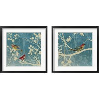 Framed Blue Bird 2 Piece Framed Art Print Set
