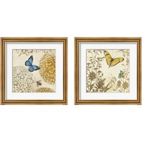 Framed Butterfly in Flight 2 Piece Framed Art Print Set