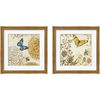Framed Butterfly in Flight 2 Piece Framed Art Print Set