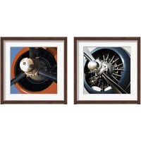 Framed 'Aeronautical  2 Piece Framed Art Print Set' border=