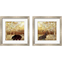 Framed 'Majestic Animals 2 Piece Framed Art Print Set' border=