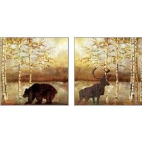 Framed 'Majestic Animals 2 Piece Art Print Set' border=