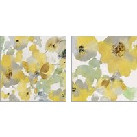 Framed 'Sunny Floral 2 Piece Art Print Set' border=