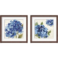 Framed 'Hampton Hydrangea 2 Piece Framed Art Print Set' border=