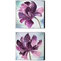 Framed 'Tye Dye Floral 2 Piece Canvas Print Set' border=