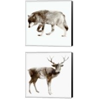 Framed 'Wildlife 2 Piece Canvas Print Set' border=