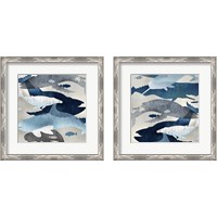 Framed 'Whale Watching 2 Piece Framed Art Print Set' border=