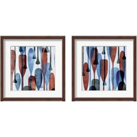 Framed 'Paddles  2 Piece Framed Art Print Set' border=