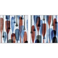 Framed Paddles  2 Piece Art Print Set