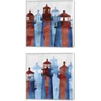 Framed Lighthouse  2 Piece Canvas Print Set