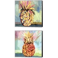 Framed 'Pineapple 2 Piece Canvas Print Set' border=