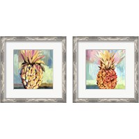 Framed 'Pineapple 2 Piece Framed Art Print Set' border=