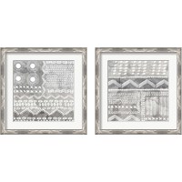 Framed 'African Neutral 2 Piece Framed Art Print Set' border=