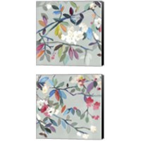 Framed 'Fresh Bouquet 2 Piece Canvas Print Set' border=