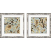 Framed 'Gold Palms 2 Piece Framed Art Print Set' border=