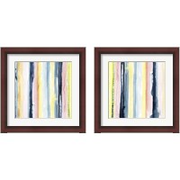 Framed 'Sunset Stream 2 Piece Framed Art Print Set' border=