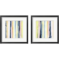 Framed 'Sunset Stream 2 Piece Framed Art Print Set' border=