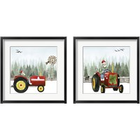 Framed 'Country Santa 2 Piece Framed Art Print Set' border=