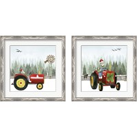 Framed 'Country Santa 2 Piece Framed Art Print Set' border=