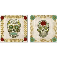 Framed 'Day of the Dead 2 Piece Art Print Set' border=