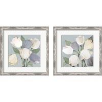 Framed 'French Tulips 2 Piece Framed Art Print Set' border=
