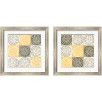 Framed Yellow Squared 2 Piece Framed Art Print Set